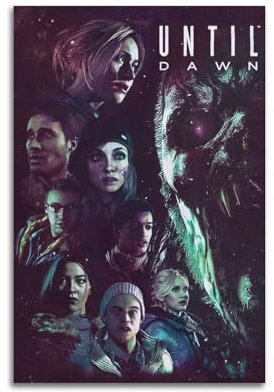 HAYGTRE Poster Until Dawn, Raumdekoration, künstlerisches Poster für Zimmer, ästhetische Leinwand, Wandkunst, Schlafzimmerdekoration, 30 x 45 cm, ungerahmter Stil
