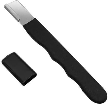 Goufride SchäRfstein für Metallmesser, Gartenschere, Feile, Schere, Tragbares Schleifwerkzeug, Schwarz