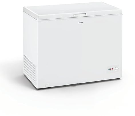Edesa Congelador Horizontal EZH-3011, 0,85m, Frío Homogéneo, Regulación Mecánica, Función DUAL, Gran Capacidad 418L, Incluye 2 Cestos, Color Blanco