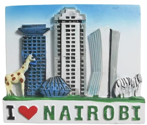 Nairobi Kenya Refrigerator Magnet Travel Souvenir Fridge 3D Decoration Magnetic Sticker Craft