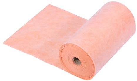 sourcing map Wasserdichte Membran, 43,2 cm x 150 Fuß/213 Quadratmeter, 20 mm Fliesenunterlage, Polyethylen-Geweberolle für Fliesen, Duschwände, Badezimmerböden, Orange
