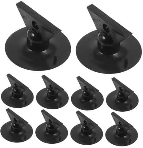 GALPADA 10 Pezzi Remover di lampadina dispositivo di rimozione della luce riutilizzabile ventosa per rimuovere la lampadina Strumento per la rimozione della ventosa plastica Nero