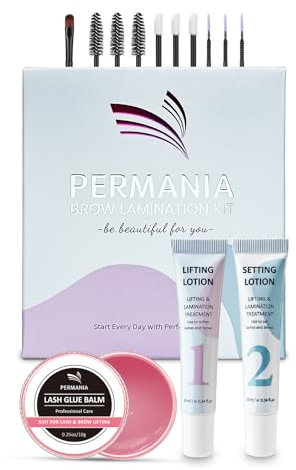 PERMANIA Augenbrauen Lifting Set, Neues Brow Lifting Set, für Natürlich Schöne Augenbrauen zu Hause, Sanfte Inhaltsstoffe | Einfach Anzuwenden für Anfänger und den Salon (ohne ESSENCE)