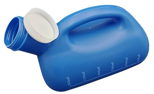 Generisch Urinflasche für Männer, 3000ml pinkelflasche für männer mit deckel,urinflasche für unterwegs,Krankenhaus,Outdoor, Auto,Camping Flaschen (A-1 Stück)