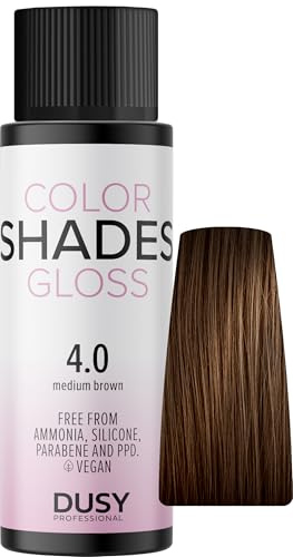 Dusy Color Shades 4.0 mittelbraun 60ml | erfrischt die bestehende Haarfarbe | ammoniakfreie Gel-Cremetönung