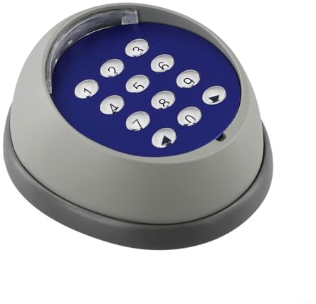 Drivstraw Tastiera senza fili per apriporta scorrevole, impermeabile in lega di zinco, con frequenza 433 MHz, alimentata a batteria per sistemi di apertura della porta del garage
