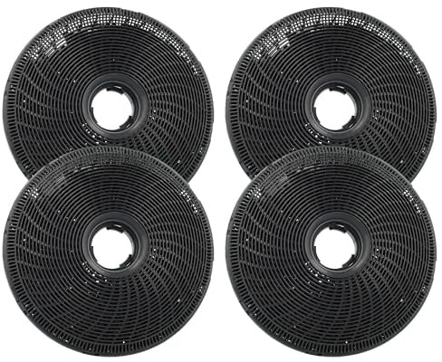 vhbw 4x Aktivkohlefilter Ersatz für FABER 8718868949813, AS-AZKF350, 112.0459.452, 1120459452, F16 für Dunstabzugshaube