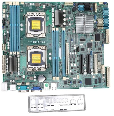 BONKZEBU Placa Base de Servidor de un Socket, LGA 1356 DDR3 C602 X79 Compatible con Chipset E5 2400 V2, con Ranuras PCIe 3.0 X16 U.2 NVMe, para Máquina Virtual de Procesamiento de Datos