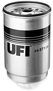 UFI Filters, Filtro Gasolio 24.371.00, Filtro Gasolio per Ricambio, Adatto a Auto e Van, Applicabile su Modelli Asquith Motor Carriage Mascot Bus, Shire Van, Umbrameccanica Cobra's, Ford Transit