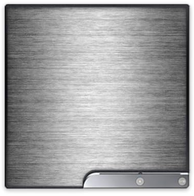 DeinDesign Skin kompatibel mit Sony Playstation 3 Slim CECH-2000-3000 Folie Sticker Metallic Look Metall Thermomixmotive