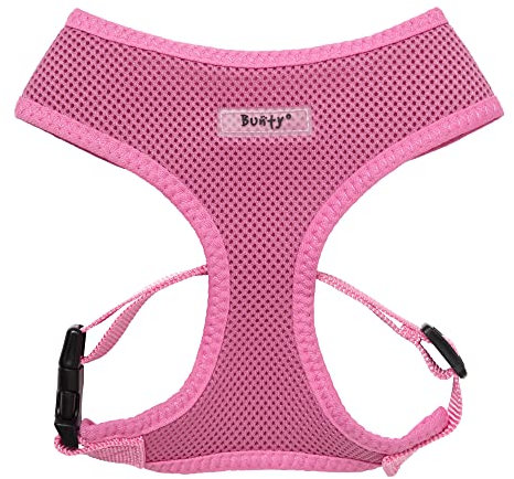 Bunty XL No Pull Dog Harness - Soft, Breathable, Durable, Adjustable Vest Harnesses, Lightweight, Anti Pull - Extra-Large, Pink