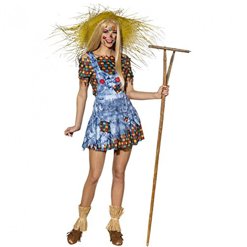 Kostüm Vogelscheuche Gr. 34- 44 Damen Latzrock Bluse Karneval Bauernhof (42/44)