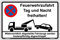 Schilderio Hinweisschild Feuerwehrzufahrt Tag und Nacht freihalten Schild 300x200mm Halteverbot stabile Aluminiumverbundplatte 3mm stark inkl. 4 Eckbohrungen