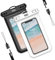 YOSH Noir et Blanc Pochette Étanche Smartphone [Lot de 2], IPX8 Pochette Etanche Iphone, Protege Telephone Eau, Coque Waterproof pour iPhone 16 15 14 Pro Plus, Samsung S24 S23 Jusqu'à 6.8 Pouces