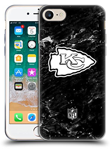 Head Case Designs Offizielle NFL Marmor Kansas City Chiefs Artwork Soft Gel Handyhülle Hülle kompatibel mit Apple iPhone 7/8 / SE 2020 & 2022