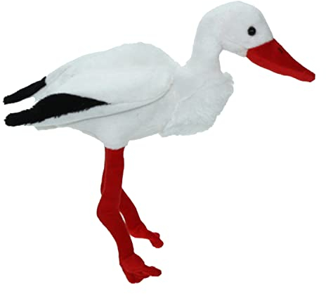 Cornelißen - 1017208 - Storch, Plüsch, 21cm, mit Hänger, Stofftier, waschbar
