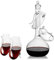 Crystal Port, Sherry und Dessert Weingläser und Dekanter, Cordial Schooner Sippers Aperitif & Nosing Copitas Tasting - After Dinner Drink Glaswaren Gläser Set mit 4 Stück 85 ml Trinkgläser mit Karaffe