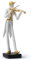HAUCOZE Musik Figuren Skulpturen Modern Arts Geschenk Violin Dekor Statue Polyresin 25cm