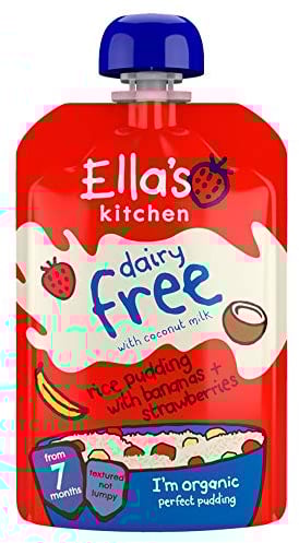 Ella's Kitchen Rice Pudding with Bananas & Strawberries, 80g