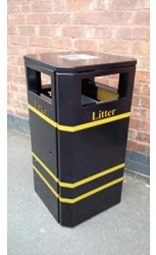 U-Group Ltd - Cubo de basura (120 L), color negro