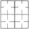 Lofra - Kit 2 griglie in ferro smaltato nero lucido 500 x 250 mm. per cucina piano cottura 4 fuochi a gas - P3252/KIT