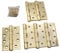 Eclipse Heavy Duty 4 Inch Brass Plated Hinges, Pack of 3 Pairs (6 Single Hinges), 120kg Capacity, Fire Rated, Ready Lubricated, Suitable for External Use