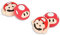 PERFECTSIGHT Mario Lot de 4 capuchons pour joysticks analogiques 3D en caoutchouc souple pour Playstation 4/5, PS5, PS4, Xbox Series X/S, Xbox One, Switch Pro, manette Kawaii, Rouge Mario
