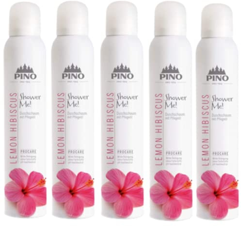 Pino Shower Me! Duschschaum Lemon Hibiscus 5 x 200 ml