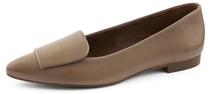 Paul Green Damen Frauen Klassische Ballerinas | Ballerinas, Samtziege Moro, Braun, Schlupfschuh, Atmungsaktiv, Damen, Schuhe