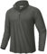KEFITEVD Mens Summer Outdoor Sport Tops Long Sleeve UPF 50+ Shirt 1/4 Zip Sun Protection Clothing,Dark Grey,2XL
