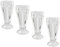 Celino® Lot de 4 verres à milkshake en verre à dessert, sundae, glace, soda de style américain – 350 ml