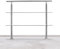 Tubiaz Barandilla de acero inoxidable, pasamanos para escaleras, con 2 travesaños, barandilla de entrada para balcón, escaleras, interior y exterior (80 cm)