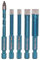 MINLAYCUT Forets Diamant 6/6/8/10mm+6mm Trépan Diamant avec Poignée Hexagonale pour Carrelage Porcelaine Granit Marbre