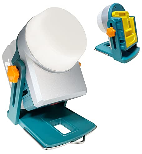 URUN LED Baustrahler, Akku Strahler Wiederaufladbare für Makita 14V-18V Akku,Tragbare LED Arbeitsstrahler 18W 1600 Lumen,Akku Lampe|Gartenleuchten|Campinglichter