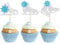 Gyufise 24Pcs Ice Skating Cupcake Toppers Glitter Snowflake Ice Sports Theme Cupcake Picks Baby Shower Cake Decorations for Skating Theme Kids Birthday Party Supplies Silver