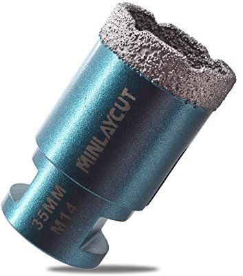 MINLAYCUT Diamond Core Drill Bits 35mm Tile Hole Saw Cutter M14 Thread for Porcelain Tile Ceramic Granite Marble…