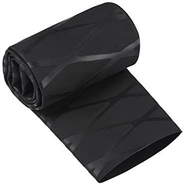 QUARKZMAN Guaina Termica 45mm Dia 70mm W 0.5m L 2:1 Termorestringenti Calore Retraibile Manicotto Guaina Tubo Non Scivolo Impermeabile per Asta Manico Impugnatura, Nero