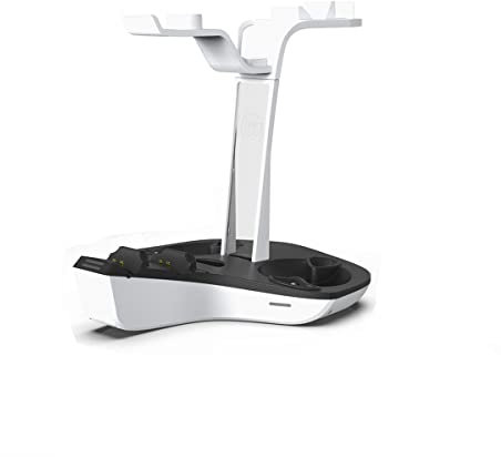 Palumma Soporte de gafas y auriculares VR para PS VR2, soporte de carga vertical para PS VR2/PS5 soporte de visualización de auriculares y soporte de controlador