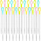 24 Pcs Bottle Brush Baby Bottle Brush Stainless Steel Straw Cleaner Bottle Brushes for Cleaning Test Tube Bottles Cups (4 Color)