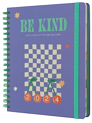 Kokonote Planer 2023 2024 - Big Size Kalender 2024 Buchkalender Be Kind Studienplaner 2023/2024 - Terminplaner 2023/2024 - Terminkalender 2023/2024 - Kalender 2023 2024 Ringbuch