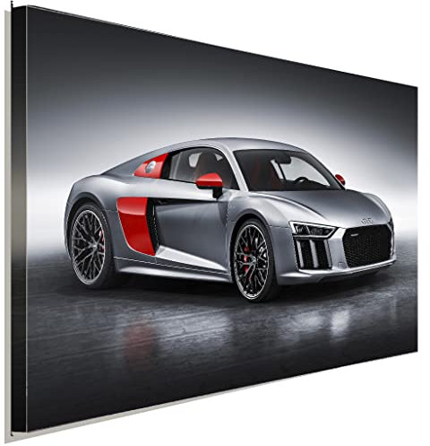 AK ART AUDI R8 Leinwandbild Kunstdruck Mehrfarbig Wandbild Wanddeko TOP XXL (40x30 cm)
