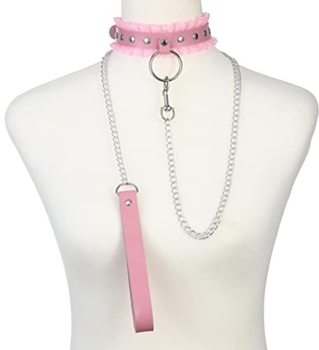OKGD Punk Rock Choker Women Goth Collar for Girl Black Leather Chocker Aesthetic Fashion Anime Cosplay Accessories