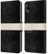 Head Case Designs Offizielle Kierkegaard Design Studio Stripe Minimalist Schwarz Cremefarben Kunst Leder Brieftaschen Handyhülle Hülle Huelle kompatibel mit Apple iPhone XR