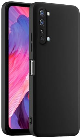 HULLIN Coque de Téléphone en Silicone Colorée, Adaptée à Oppo Find X2 Lite (6.4) - Noir