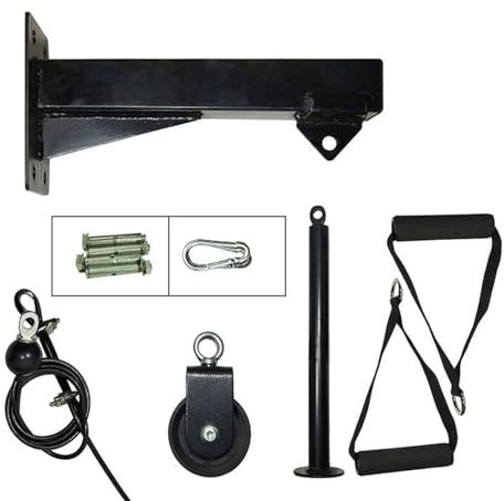 Cable Machine Gym Wall Mounted Fitness Pulley Cable Machine Trainer With Pulley Attachments Biceps Triceps Workout Pull Down Rope (Color : Style 2)