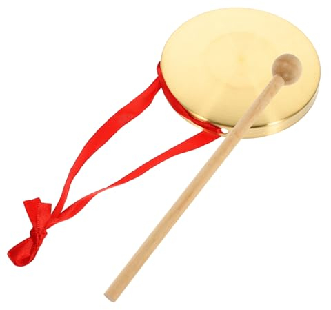 Toyvian 1satz Hand-gong Percussion Instrument Kupfer Für Schule Festival Und Partys Gong Mit Klaren Langlebig Und Handgefertigt Für Musikliebhaber