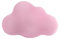 Viusneun Kuschelkissen Kinder Wolkenkissen, Weiche Flauschige Wolkenform Zierkissen Sofakissen, Plüsch Kissen Dekokissen für Kinderzimmer Schlafzimmer Deko,54 * 34cm (Rosa)
