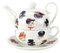 Tea for One Brillantporzellan Teekanne 400 ml plus Tasse 240 ml (Katzen)