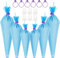 Piping Bags, Reusable Pastry Bags, Silicone Icing Bags In 3 Size (12+14+16), 6 Icing Couplers For Standard Tips, 6 Frosting Bag Ties Cake Decorating Bags