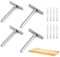 Supports pour ÉTagèRe Flottante Invisible, Fixation Étagères Murale Invisible, 4PC 100MM Cache Support d'étagère Invisible pour Fixation Murale, Support d'étagère avec Plaque, avec Installer Des Vis